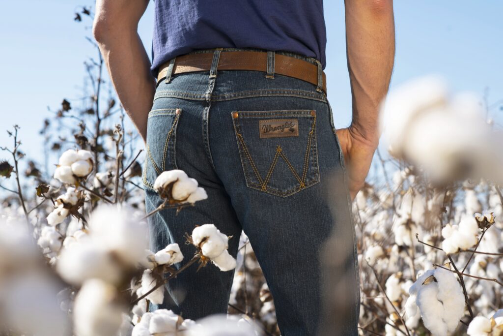 wrangler rooted jeans